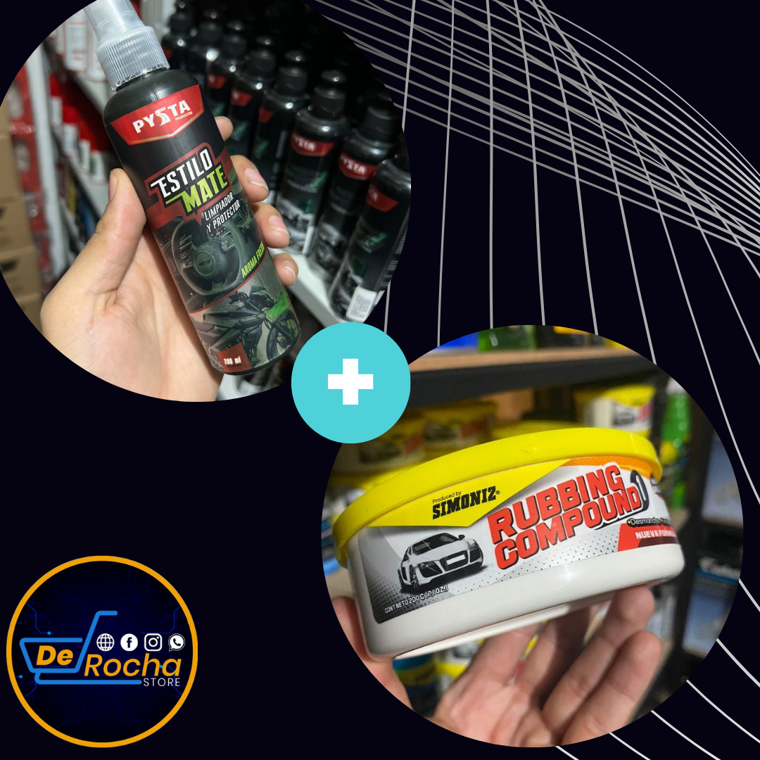 Combo cera pulidora+ cera efecto mate